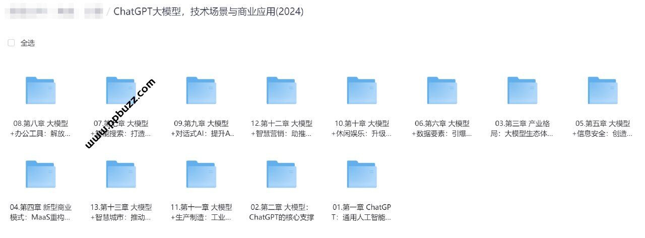 ChatGPT大模型，技术场景与商业应用(2024)